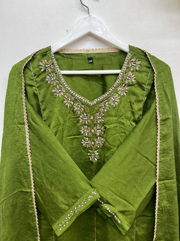 Golden Moss Salwar